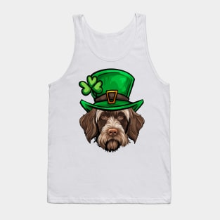 Funny St Patricks Day Wirehaired Pointing Griffon Tank Top